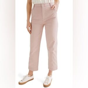 NWOT Madewell Classic Straight Leg Crop Pants In Wisteria Dove Pink 27